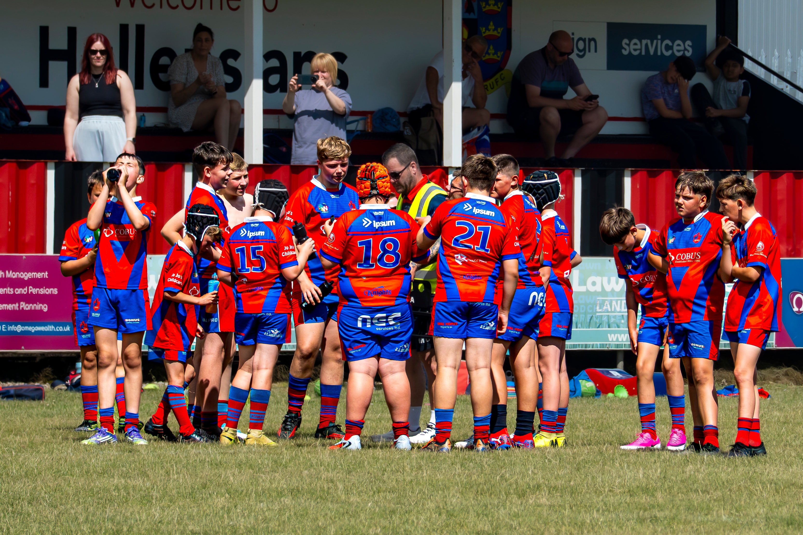 Match day action at the Knights
